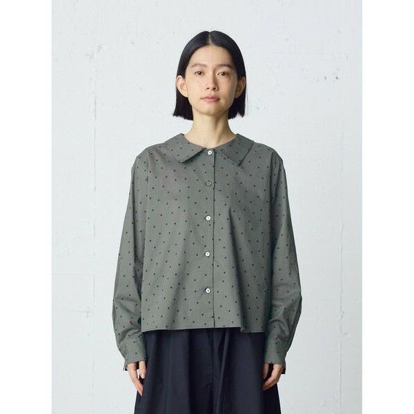 MidiUmi / ミディウミ MidiUmi フラットカラードットシャツ