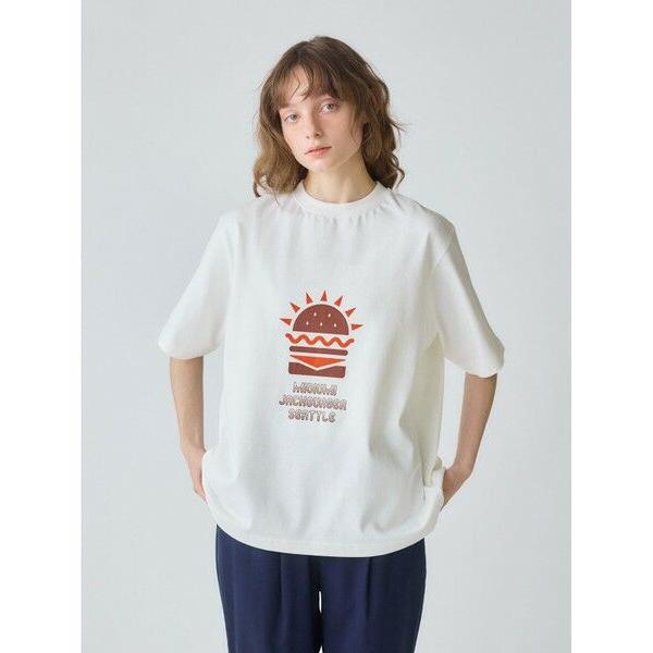 MidiUmi / ミディウミ MidiUmi ハンバーガープリントTシャツ