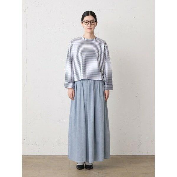 MidiUmi / ミディウミ MidiUmi シャンブレーギャザースカート
