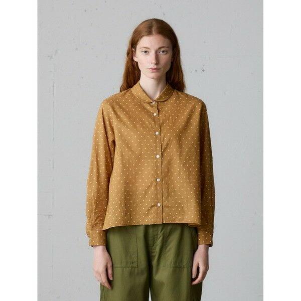 MidiUmi / ミディウミ MidiUmi ドット柄ダッチカラーシャツ