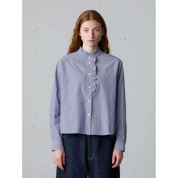 MidiUmi / ミディウミ MidiUmi フロントハーフフリルシャツ