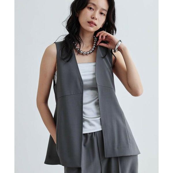 GALLEST / ギャレスト 【セットアップ対応】イージーペプラムジレ