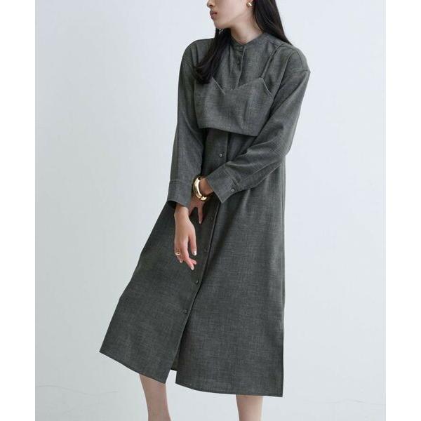 GALLEST / ギャレスト 【セレモニー/オケージョン/通勤】ビスチェセットシャツドレス【2WA...