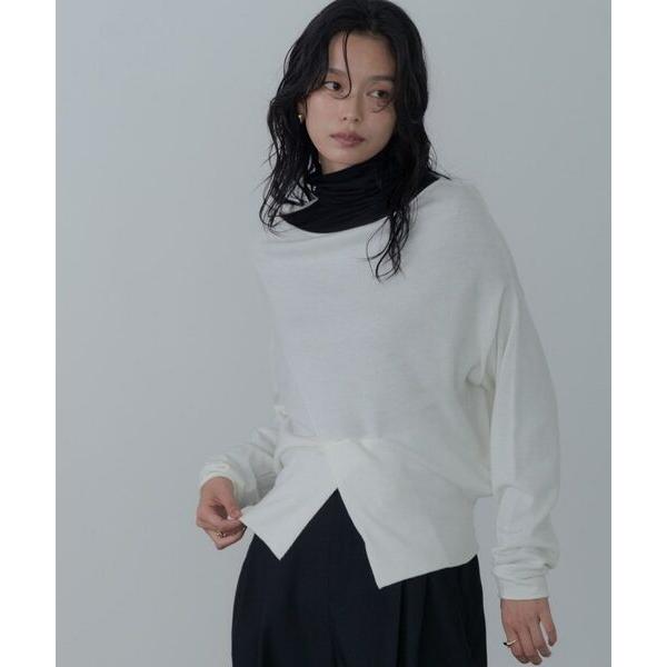 GALLEST / ギャレスト 2Wayドレープスリットニット