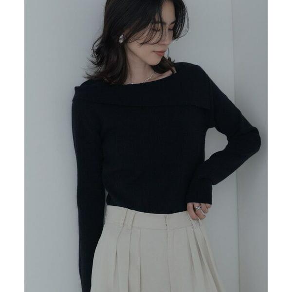 GALLEST / ギャレスト アシメオフショルニット