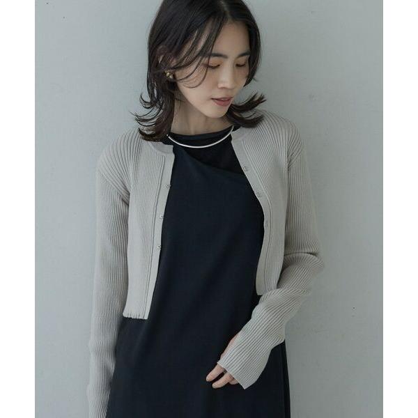 GALLEST / ギャレスト クロップドリブホックカーディガン