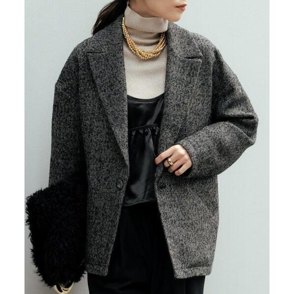 GALLEST / ギャレスト ネップツイードコクーンジャケット