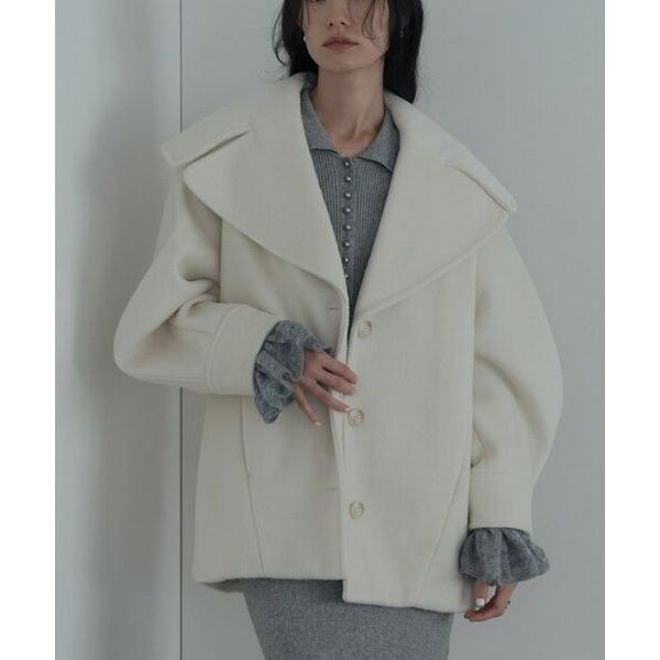 GALLEST / ギャレスト ビッグカラーダブルフェイスコート
