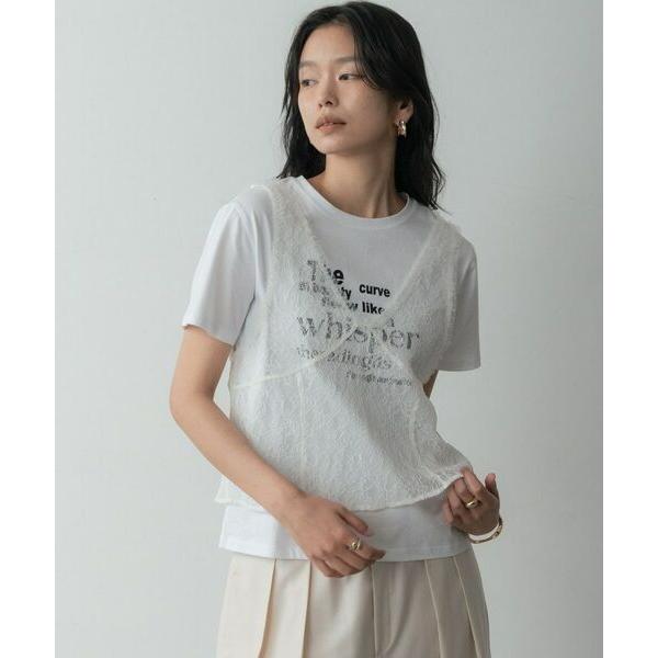 GALLEST / ギャレスト メッセージプリントクルーネックTシャツ