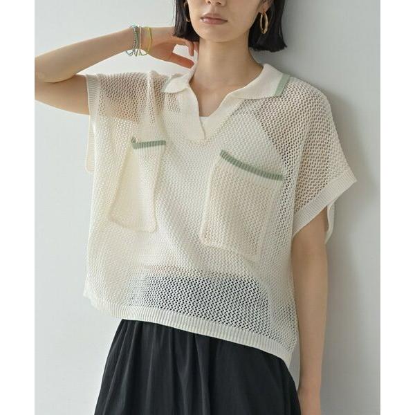 GALLEST / ギャレスト メッシュポロドルマンニット