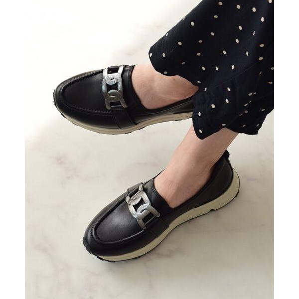 INTER-CHAUSSURES / インター ショシュール 【bussola】メタル飾り撥水ローフ...