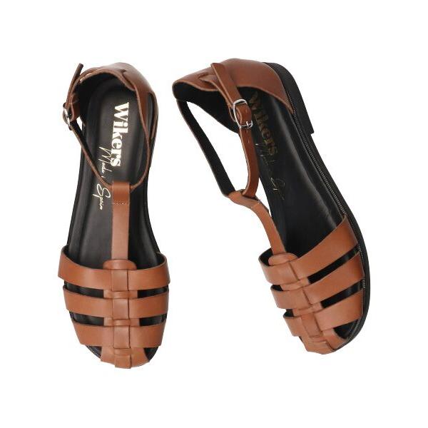 INTER-CHAUSSURES / インター ショシュール 【WIKERS】レザーグルカサンダル