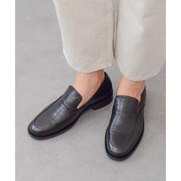 INTER-CHAUSSURES / インター ショシュール 【JVAM】ラウンドトウレザースリッポ...