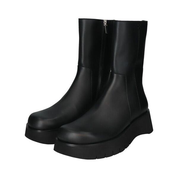 INTER-CHAUSSURES / インター ショシュール 【EMILE】オブリークトウ厚底ショー...