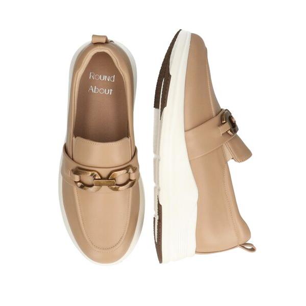 Bridget Birkin / ブリジットバーキン 【ROUND ABOUT】メタル飾りローファー...