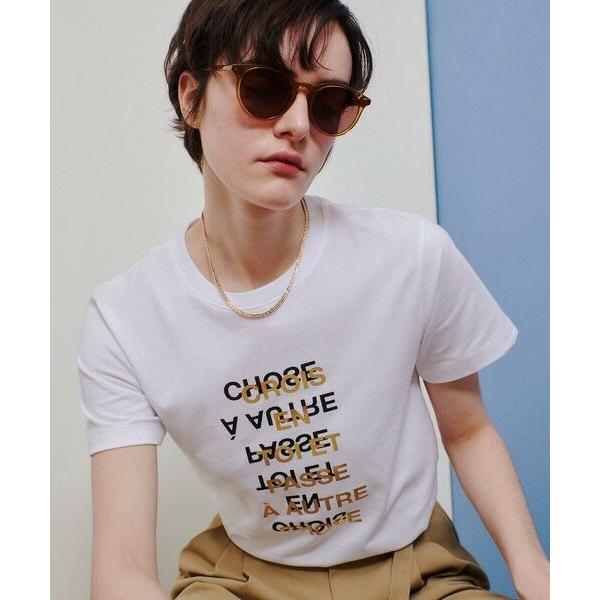 allureville / アルアバイル メタリックレイヤードロゴＴシャツ