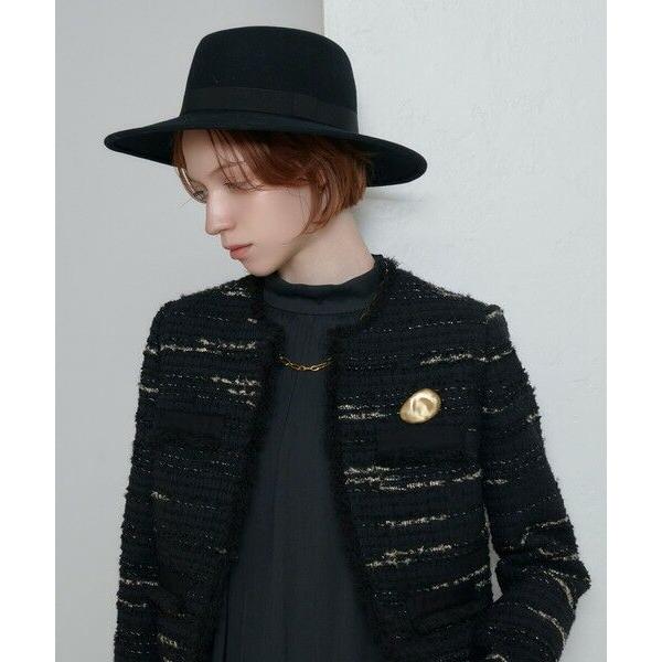 allureville / アルアバイル ジオリカツイードラウンドネックジャケット