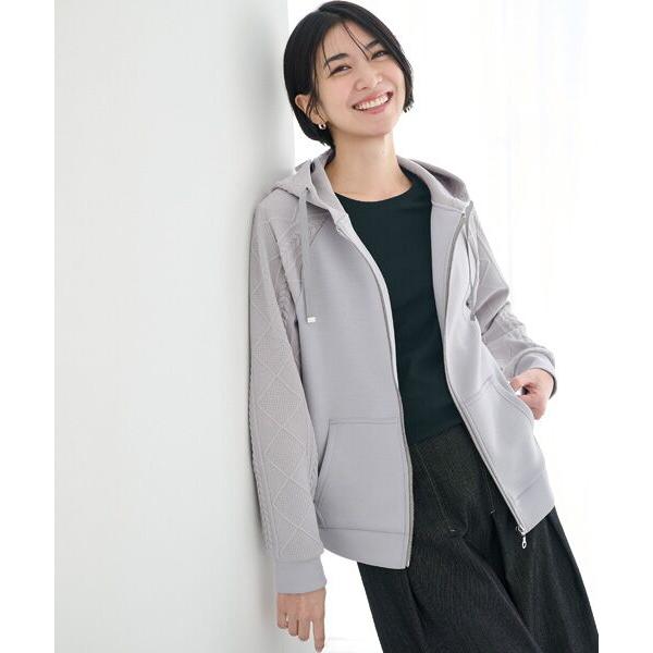 TAKASHIMAYA Style Plus / タカシマヤ スタイル・プリュ フード付ニットジャケ...