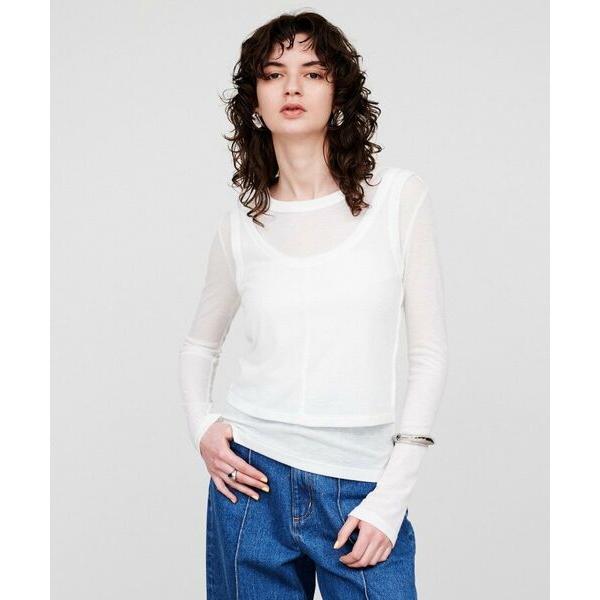 cloenc / クロエンス 【手洗い可】シアーレイヤードプルオーバー