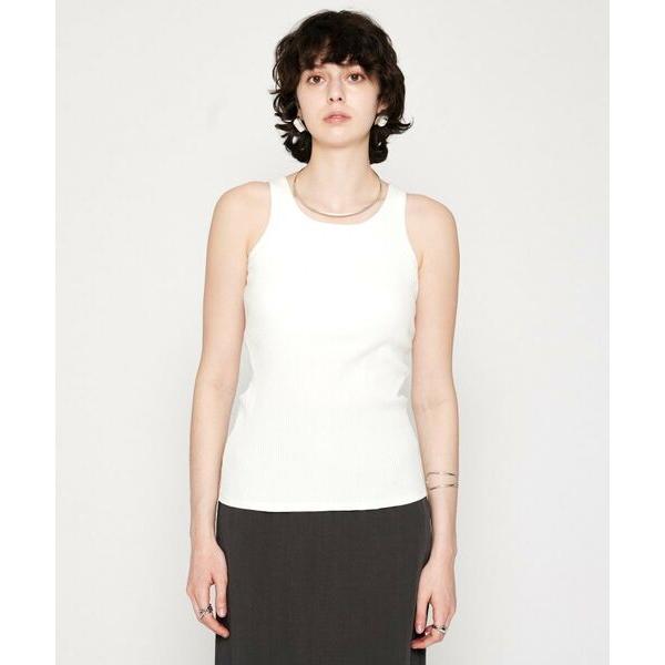 cloenc / クロエンス 【カップ付き】リブテレコタンクトップ