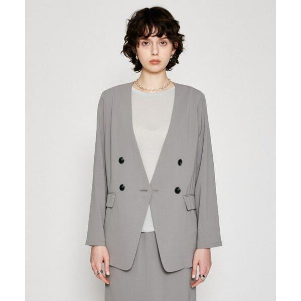 cloenc / クロエンス 【セットアップ／マシンウォッシュ】ノーカラージャケット