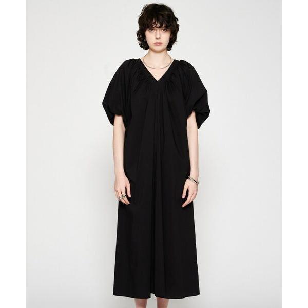 cloenc / クロエンス 【手洗い可】ギャザーVネックワンピース