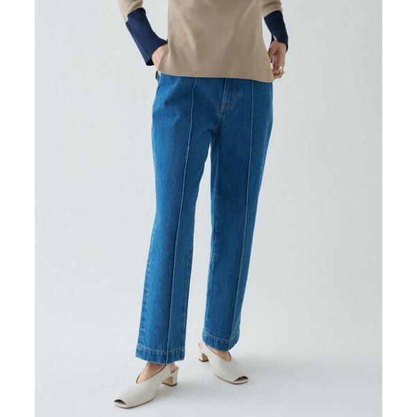 cloenc / クロエンス 【マシンウォッシュ】コットンデニムテーパードパンツ