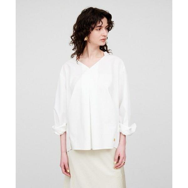 cloenc / クロエンス 【手洗い可】タックフォルムブラウス