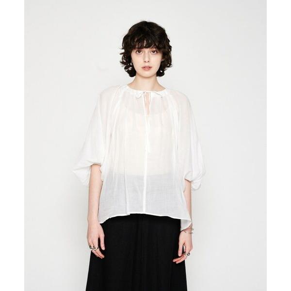 cloenc / クロエンス 【手洗い可】コットンシフォンシアーブラウス