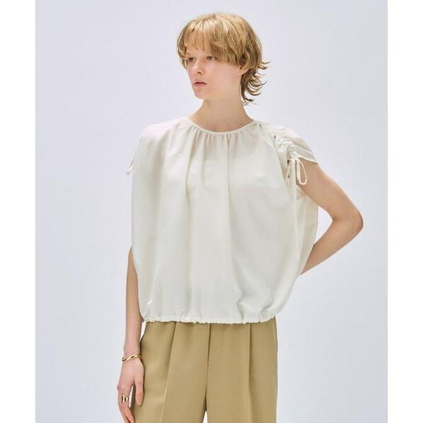 cloenc / クロエンス 【手洗い可】ギャザーリボンブラウス