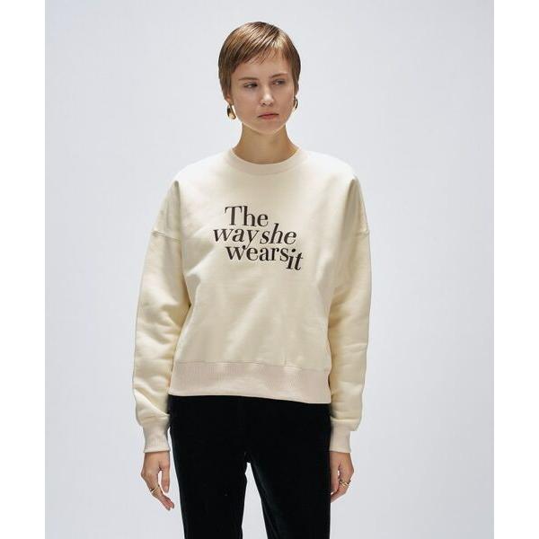 cloenc / クロエンス 【マシンウォッシュ】刺繍ロゴスウェット