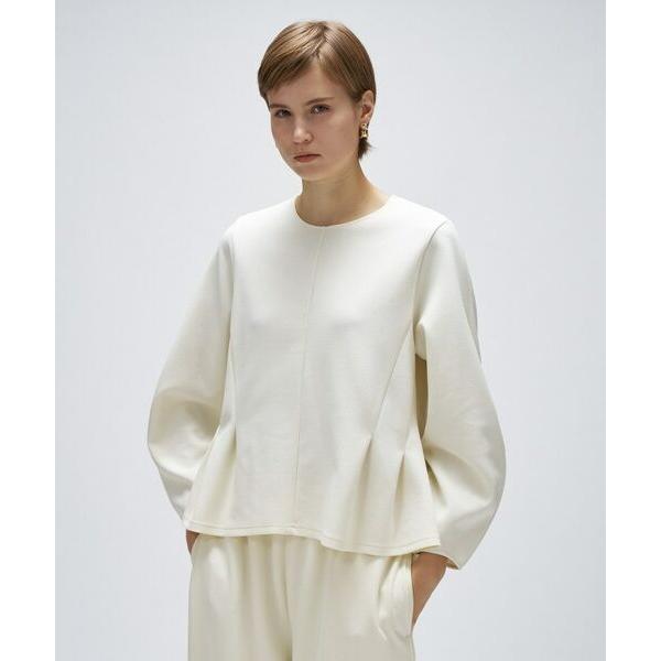 cloenc / クロエンス 【セットアップ／マシンウォッシュ】カットジョーゼットペプラムプルオーバ...