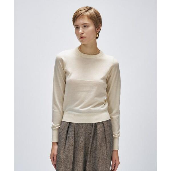 cloenc / クロエンス 【手洗い可】シルクカシミヤ混クルーニット