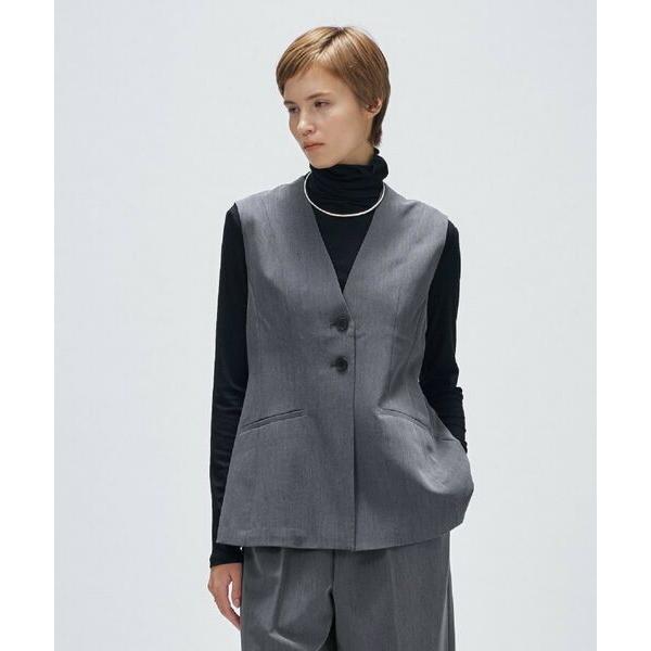 cloenc / クロエンス 【セットアップ／マシンウォッシュ】ツイルフレアジレ