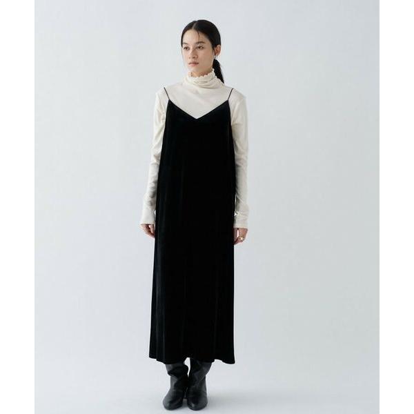 cloenc / クロエンス 【手洗い可】ベロアキャミワンピース