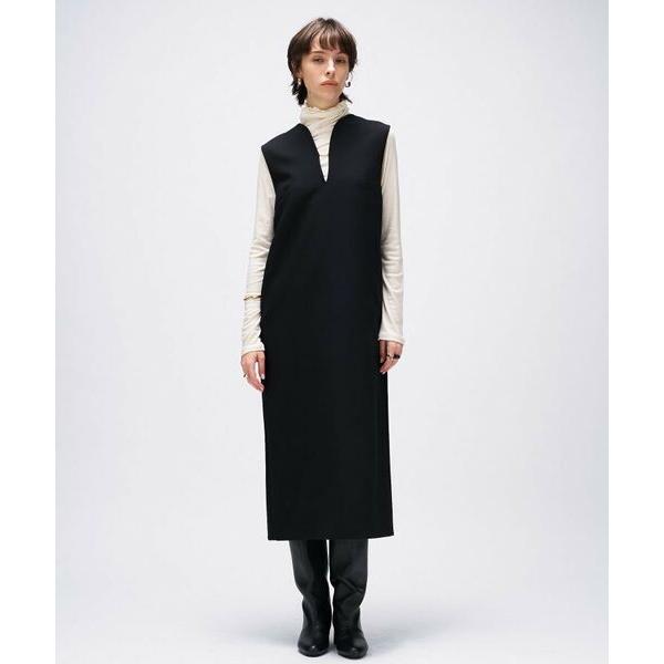 cloenc / クロエンス 【マシンウォッシュ】キーネックジャンパースカート