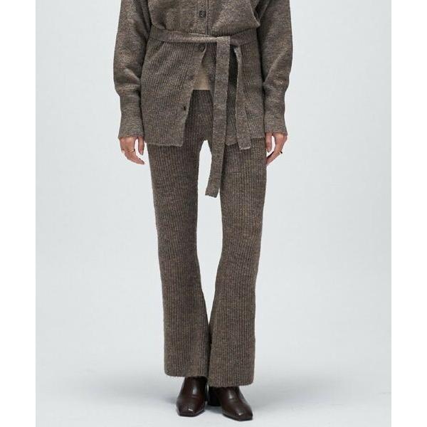 cloenc / クロエンス 【セットアップ】リブニットフレアパンツ