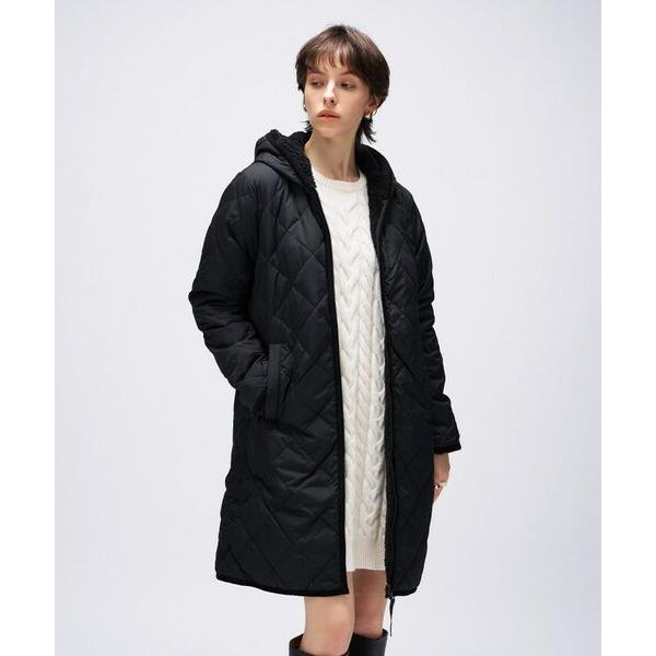 cloenc / クロエンス 【TAION】シティ リバーシブル パイピングフード ダウン×ボア コ...