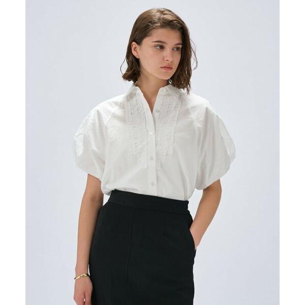 cloenc / クロエンス 【手洗い可】シアーローンフリルブラウス