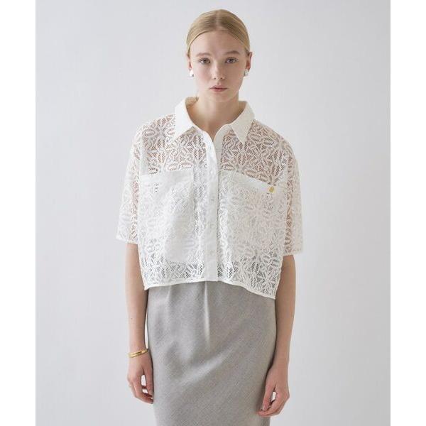 cloenc / クロエンス 【手洗い可】レースポロシャツ