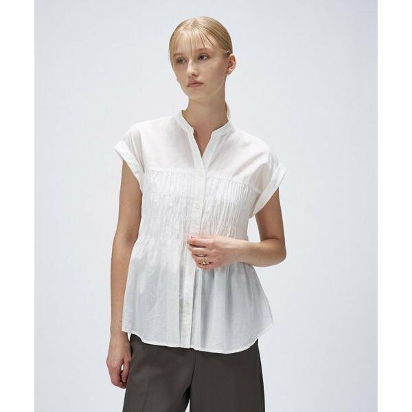 cloenc / クロエンス 【手洗い可】シャーリングブラウス