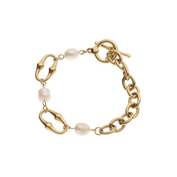 cloenc / クロエンス 淡水パール オーバルチェーンマンテルブレスレット