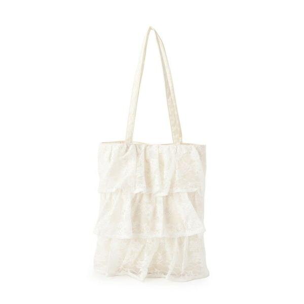 cloenc / クロエンス レースティアードトートバッグ