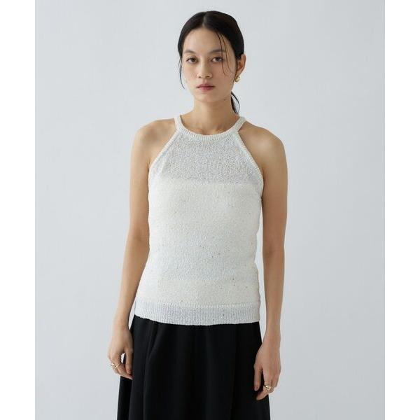 cloenc / クロエンス 【手洗い可】ラメスパンコールデザインタンクトップ