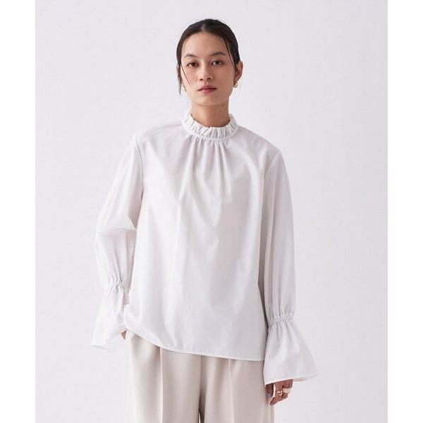 cloenc / クロエンス 【オケージョン／手洗い可】フリルフォルムブラウス