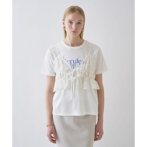 cloenc / クロエンス 【手洗い可】シアーフラワーレースキャミソール