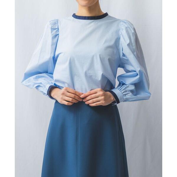 NARACAMICIE / ナラカミーチェ バイカラーバックリボンブラウス