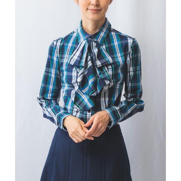 NARACAMICIE / ナラカミーチェ 【NARACAMICIE】チェックボウタイ付きシャツ