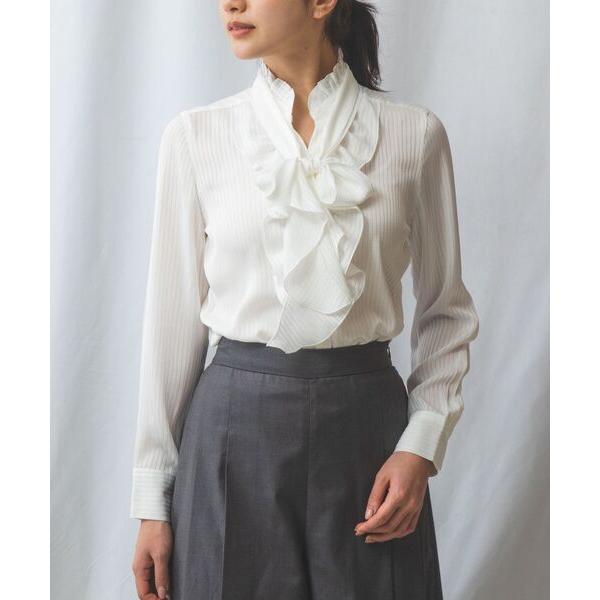 NARACAMICIE / ナラカミーチェ 【NARACAMICIE】シャドウストライプフリルボウタ...