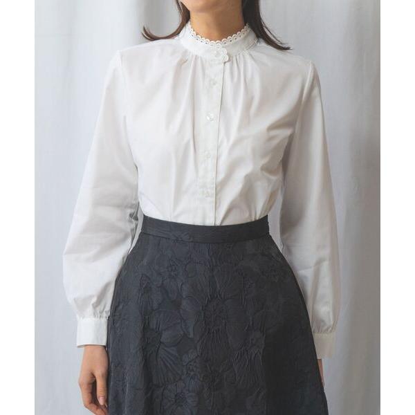 NARACAMICIE / ナラカミーチェ 【NARACAMICIE】ツイルピコレースカラー長袖シャ...